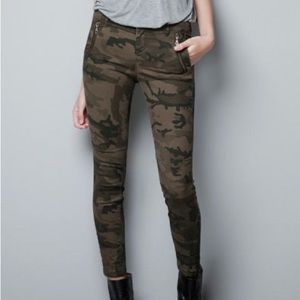 Sold out!!! Zara Camo Skinny Jeans